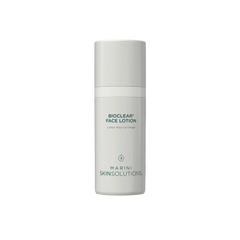 Skincare bottle labeled 'Bioclear Face Lotion' by Marini Skinsolutions on a white background