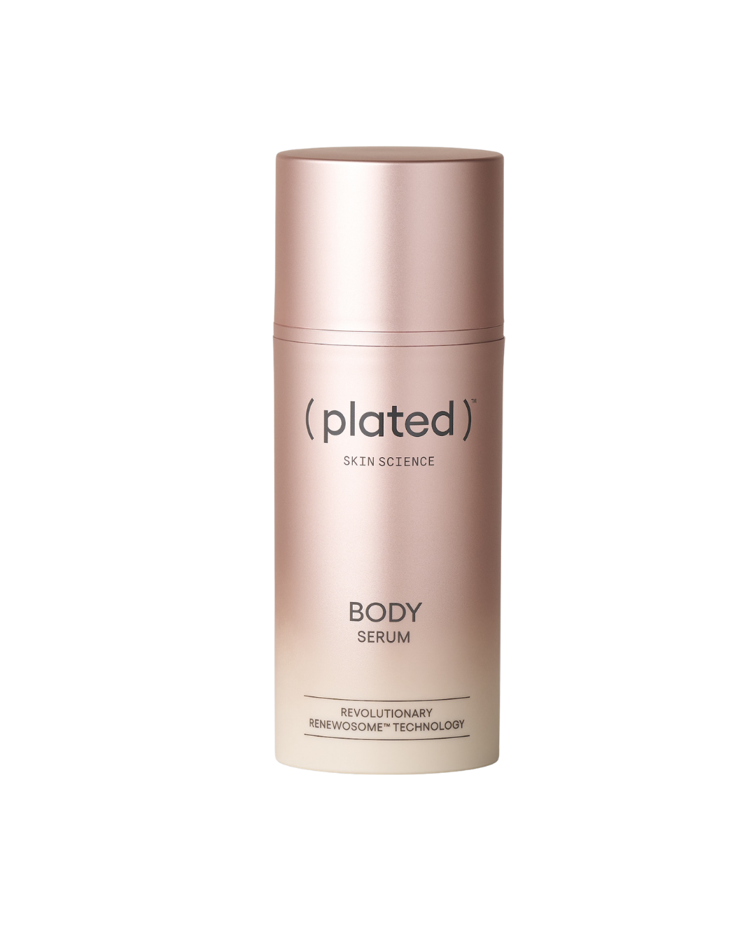 plated body serum bottle