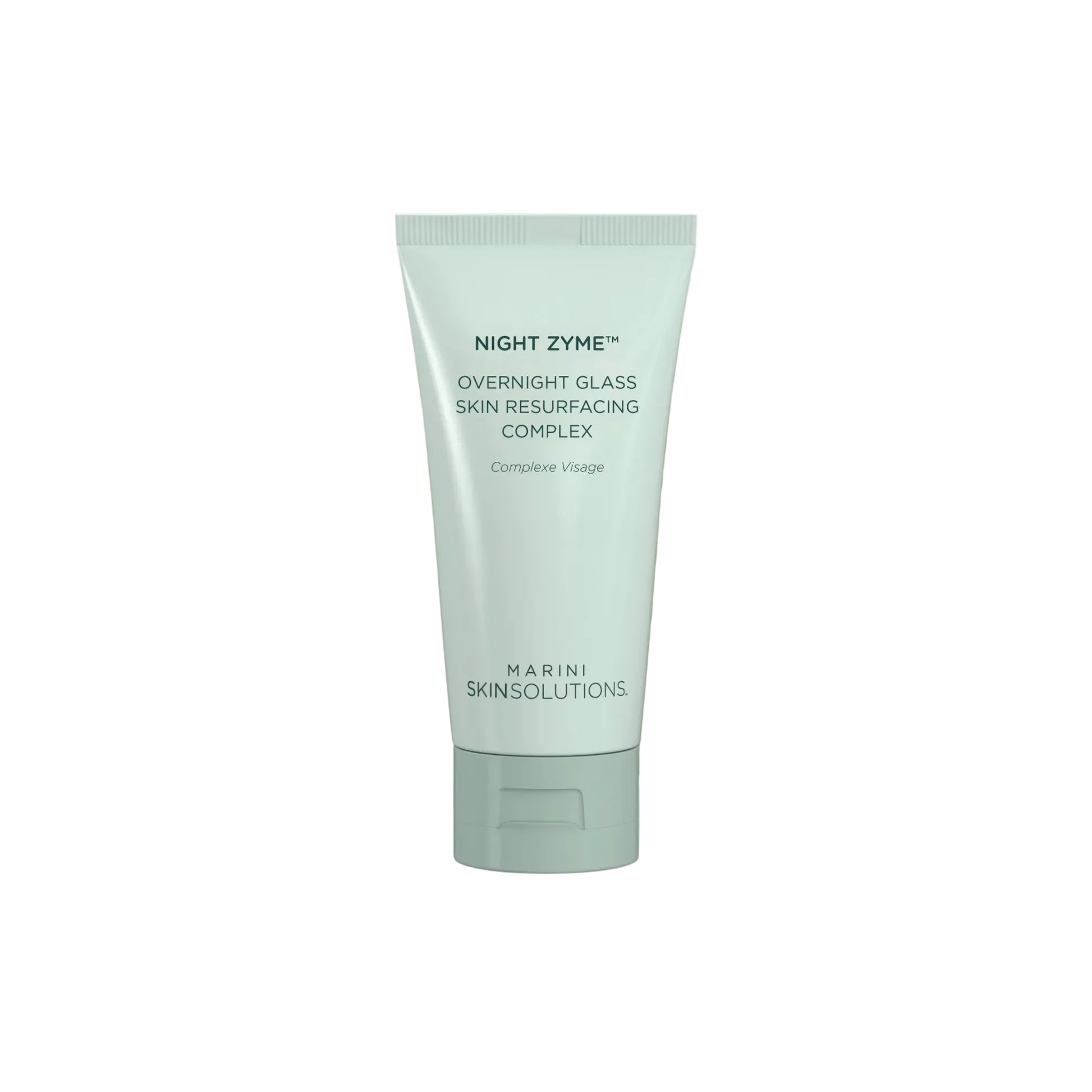 Tube of Night Zyme Overnight Glass Skin Resurfacing Complex by Marini Skinsolutions on a white background