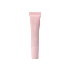 Pink skincare tube on a white background with a pink logo in the corner.